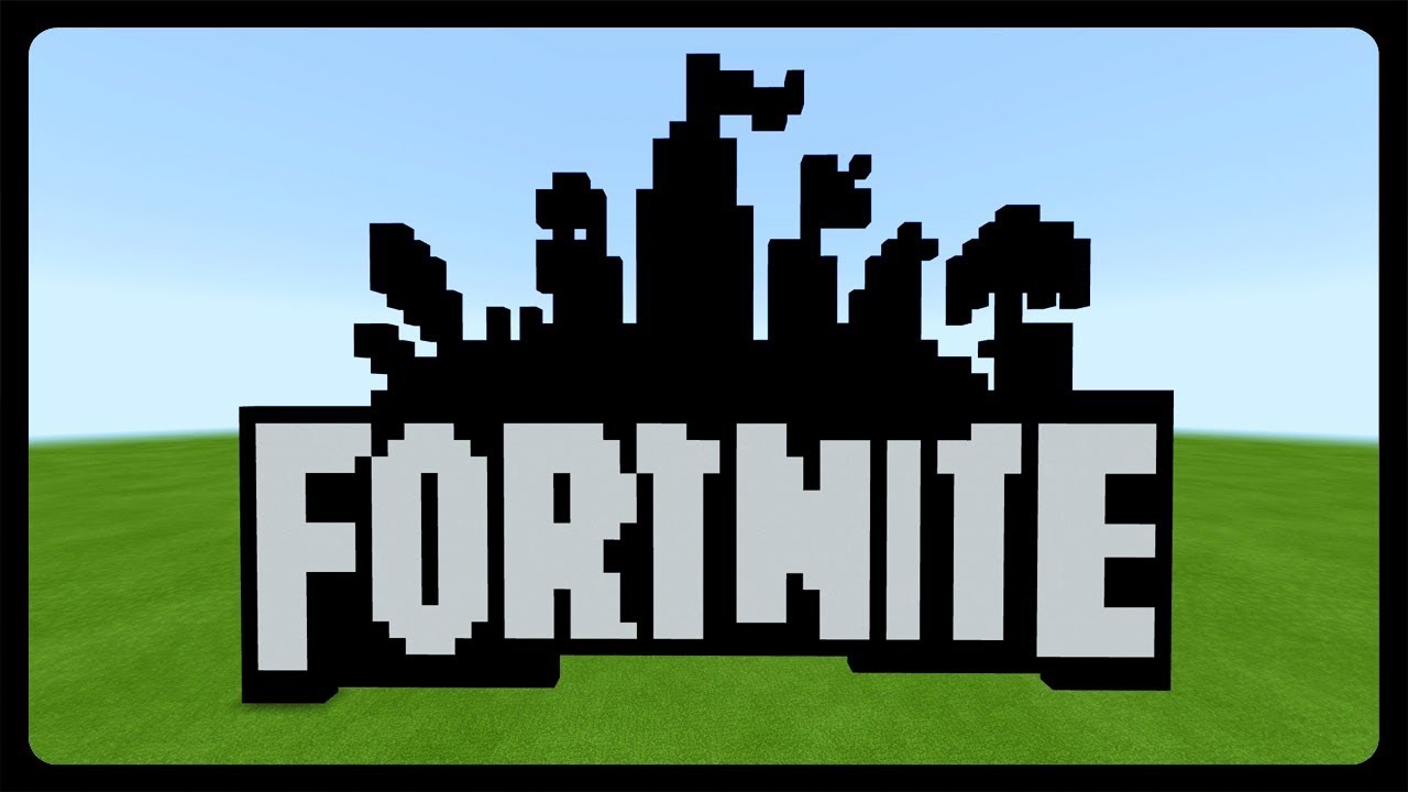 Minecraft: How To Build The Fortnite Logo Tutorial!