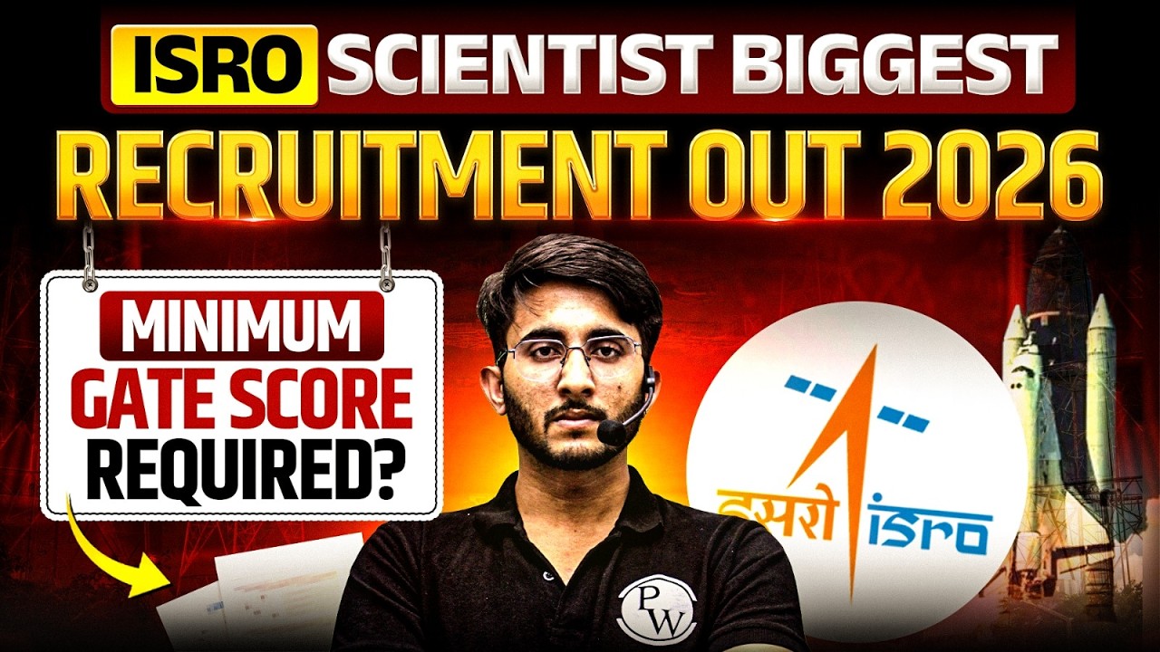 ISRO Scientist Recruitment 2026 Through GATE | Eligibility, Salary & Selection Process