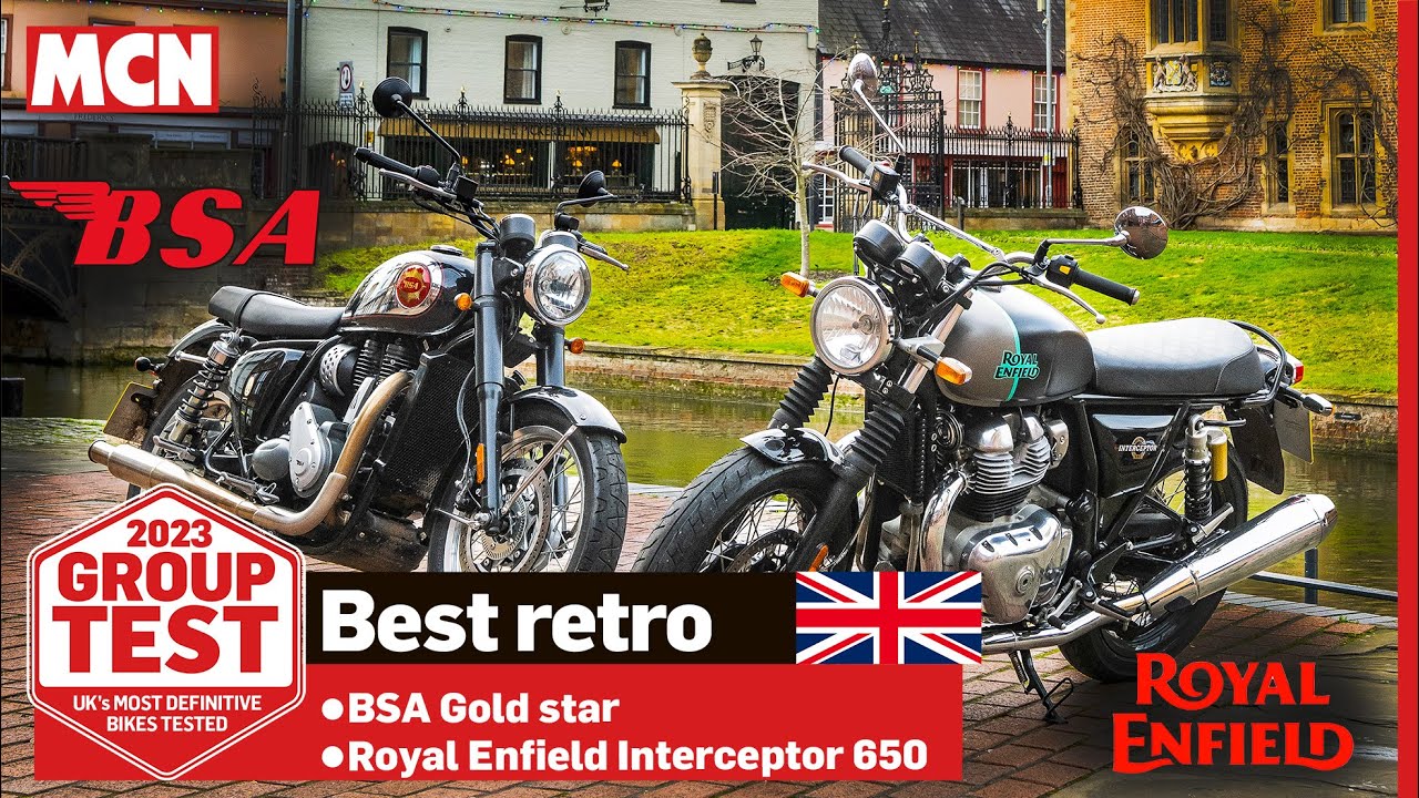 Battle for the best Brit(ish) retro! BSA Gold Star VS Royal Enfield Intercepter 650 | MCN Review