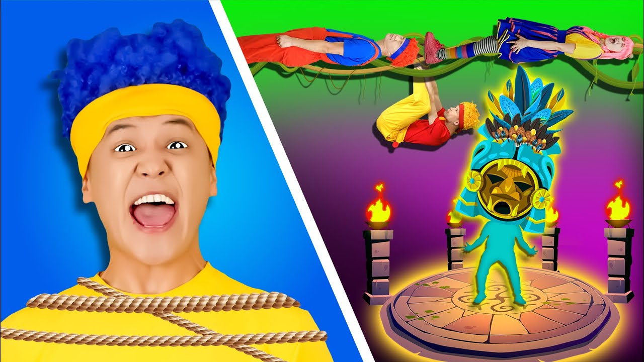 Cha-Cha, Chicky, Boom-Boom & Lya-Lya get Captured by Hunga-Unga Tribe | D Billions Kids Songs