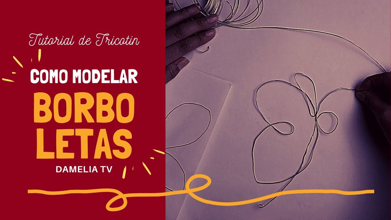 Como modelar BORBOLETAS em TRICOTIN | Demonstração prática, tutorial de modelagem