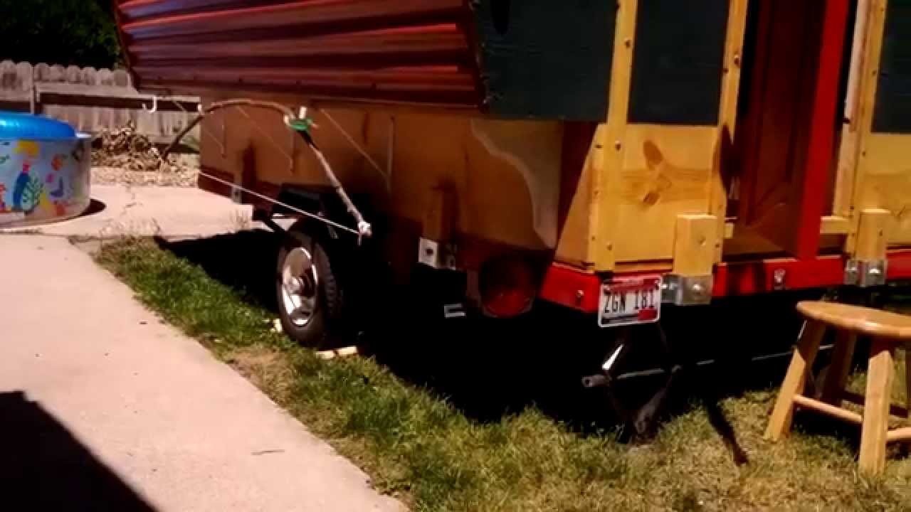 Tiny Gypsy wagon camper trailer vardo part 2.