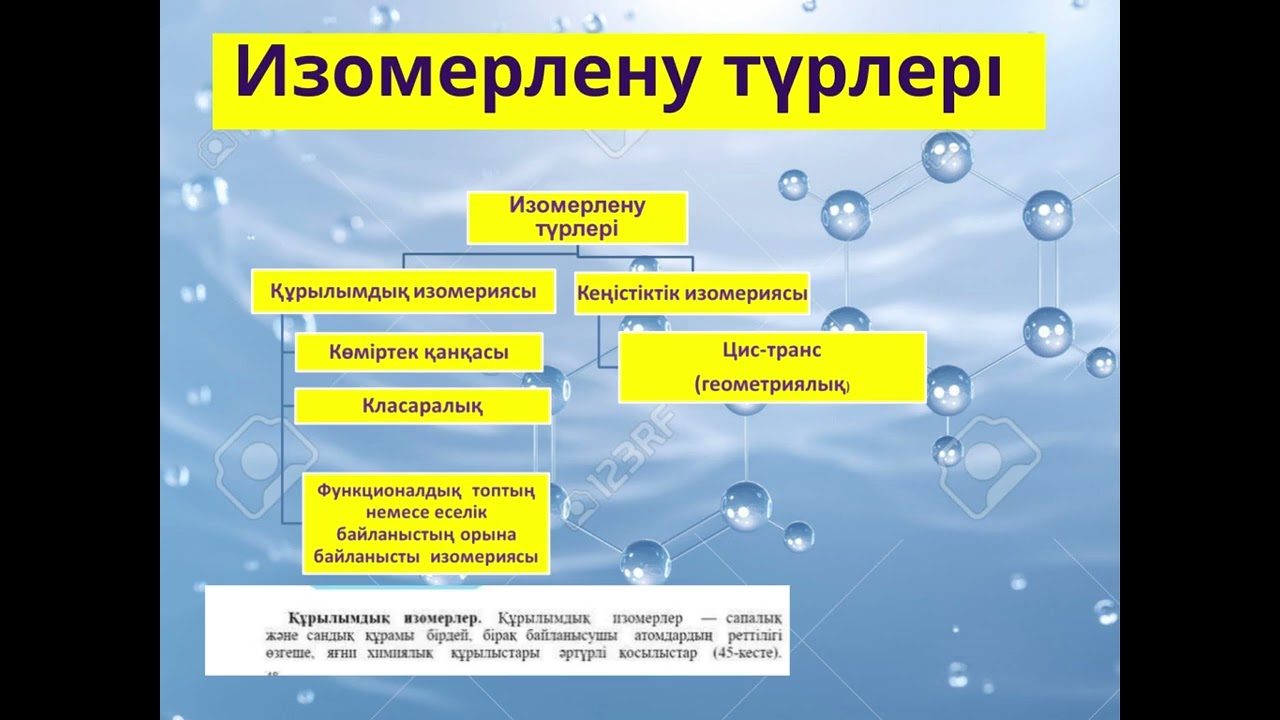 Жумагалиева Г А 10 сынып ХИМИЯ Изомерия түрлері mp4 2