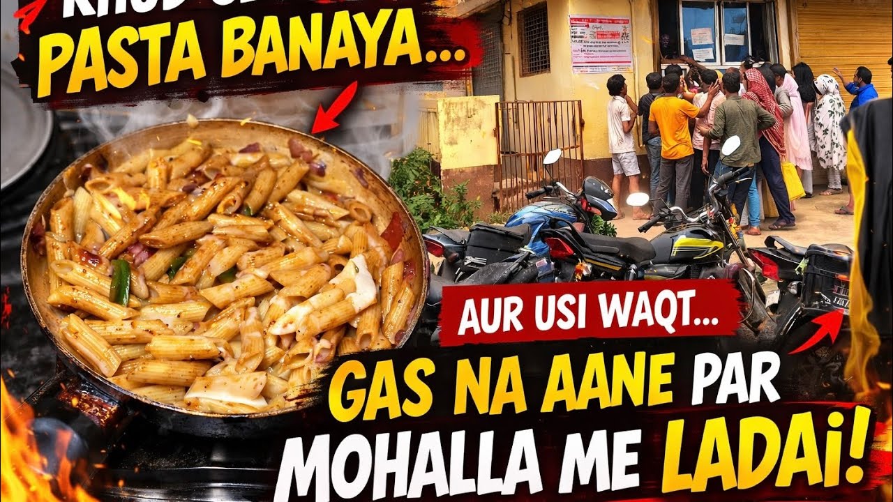 Khud Se Pasta Banaya Aur Usi Waqt Gas Khatam 😱 Mohalla Me Hungama | Vlog