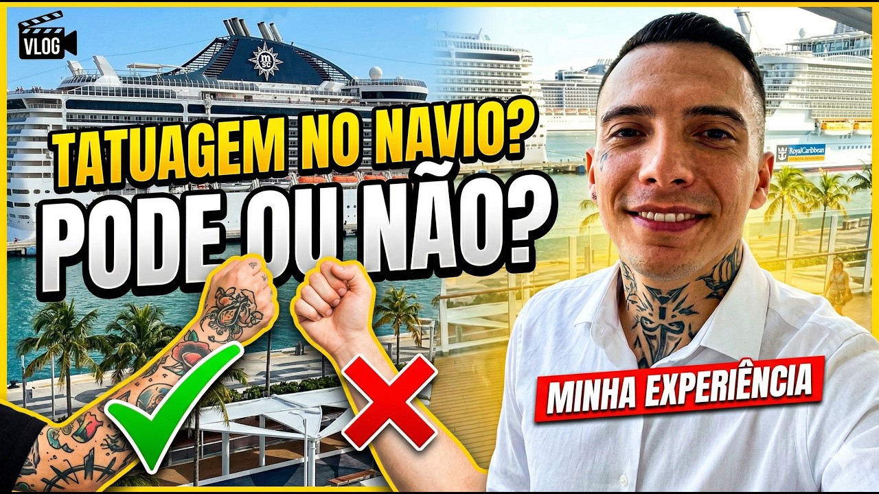PODE TER TATUAGEM PARA TRABALHAR EM NAVIO DE CRUZEIRO? [Saiba Agora]