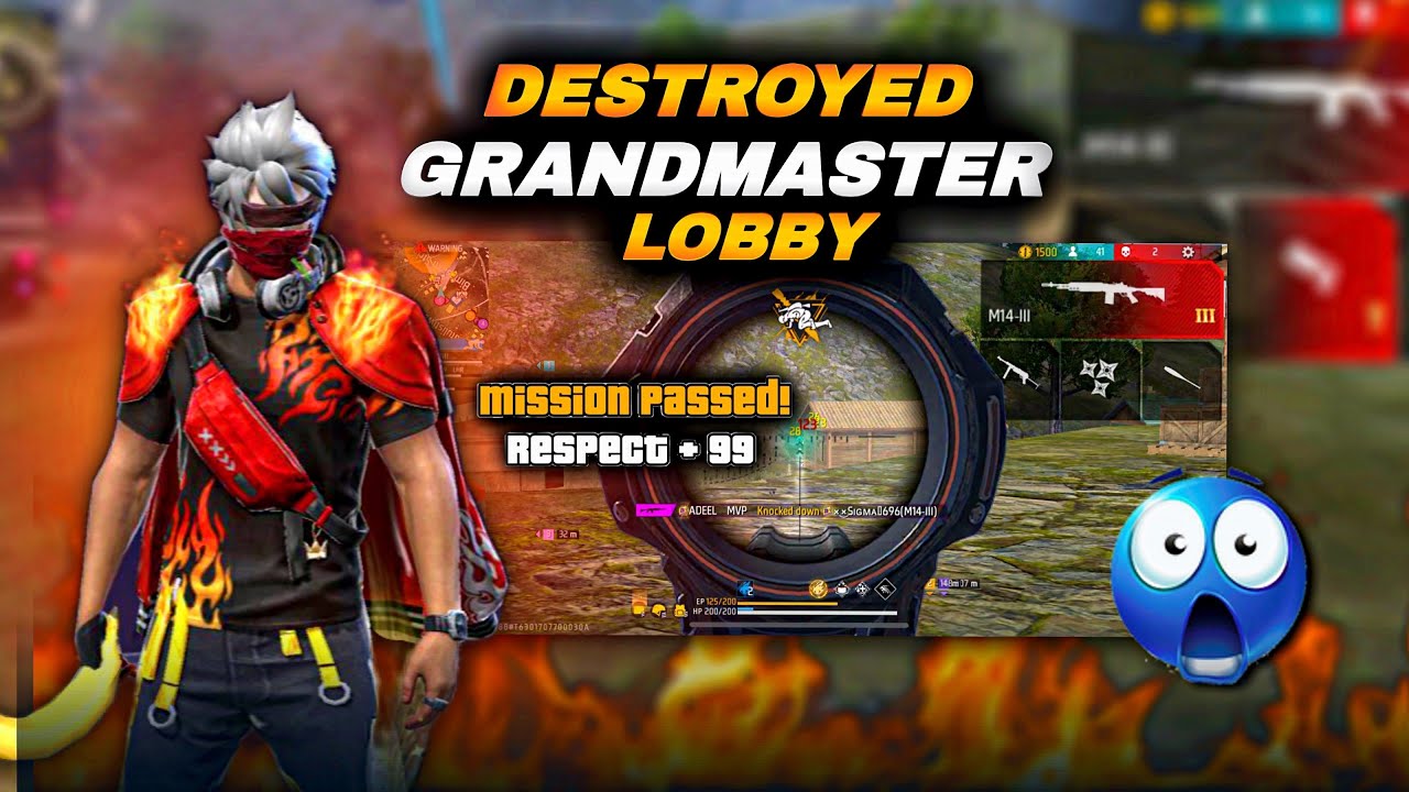 Road to Grandmaster😱Destroyed Grandmaster Lobby🥵ADEEL MVP