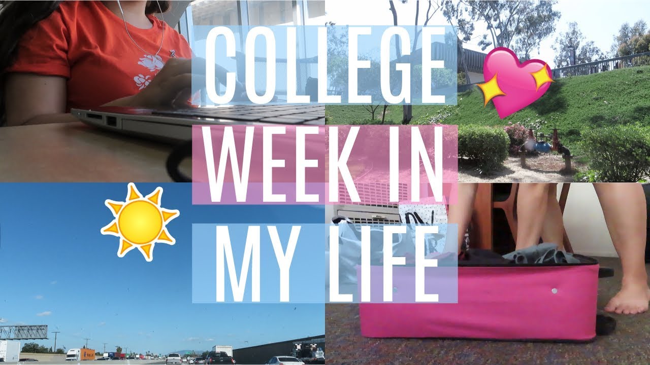 COLLEGE WEEK IN MY LIFE (CSUDH) | STUDYING, PACKING FOR SPRING BREAK + GOING HOME!