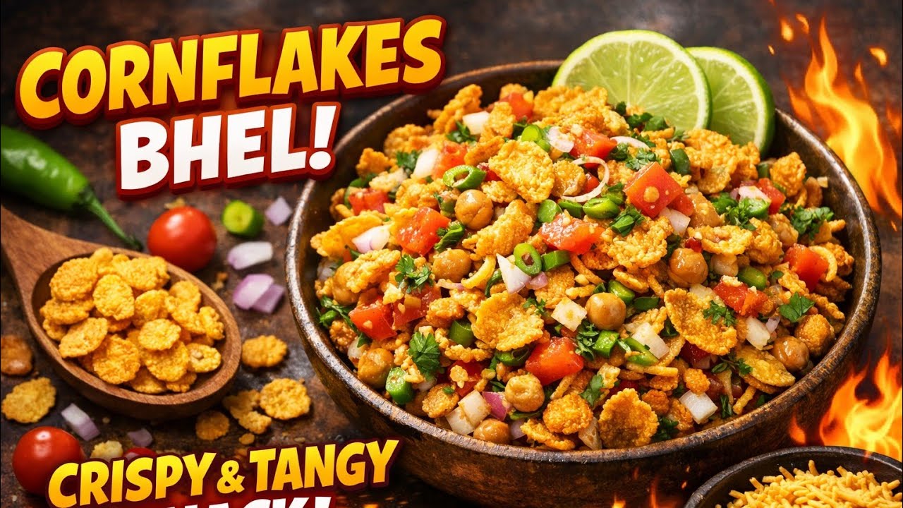 How to make cornflakes bhel recipe at home