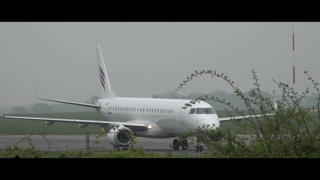 Eastern Airways: Embraer E190LR Landing & Departing Norwich Airport