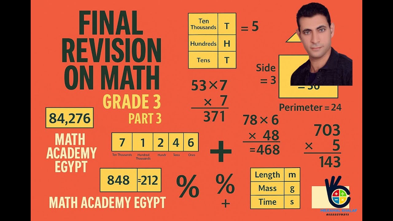final revision - math- grade 3 - first term - part 3