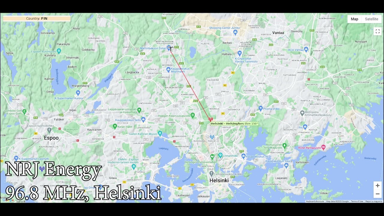 FM Bandscan in Vantaa, Finland