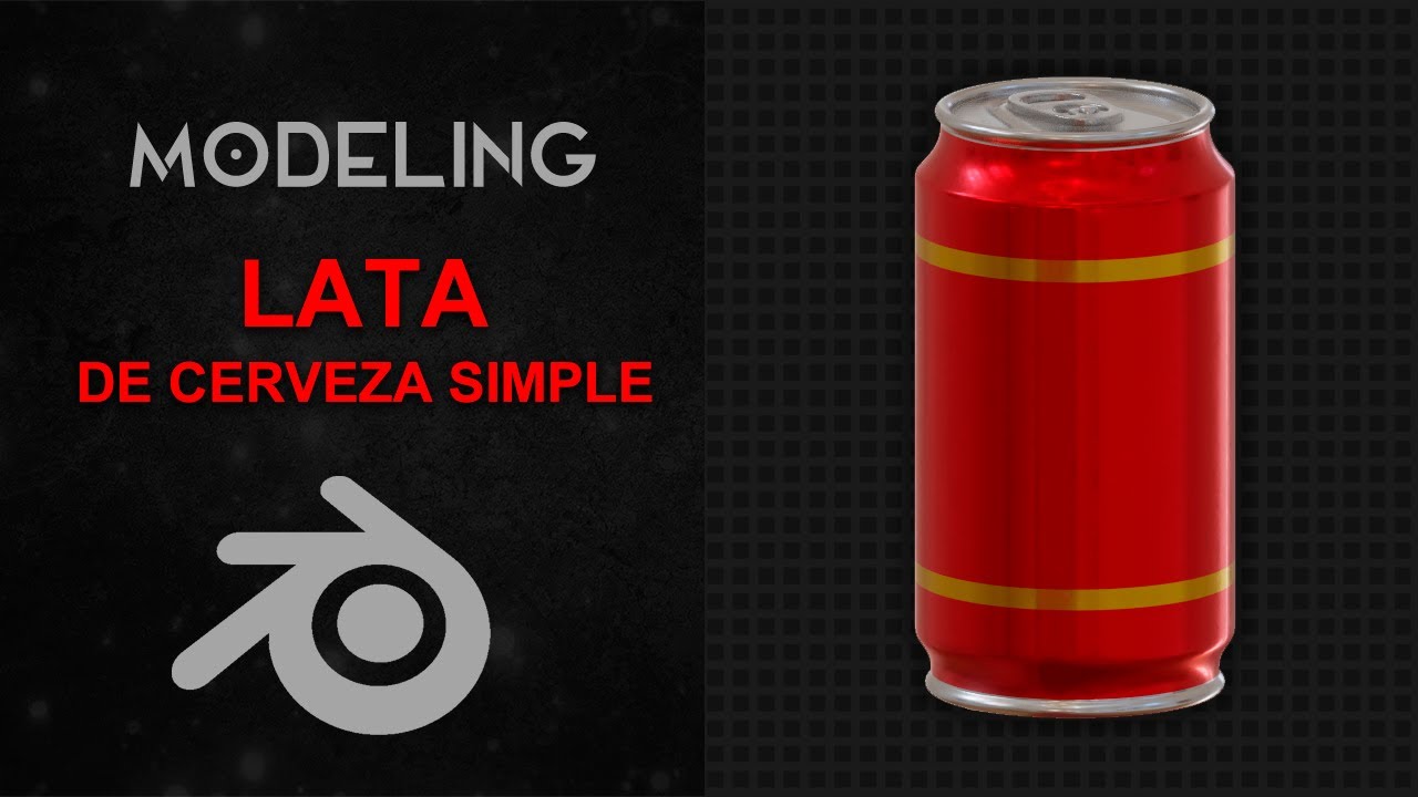 Modelado de LATA DE CERVEZA ¡Simple!| BLENDER MODELING