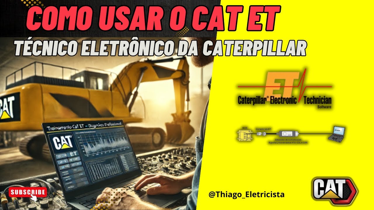 Como Usar o CAT ET para Diagnóstico!!! #caterpillar diagnostic toll
