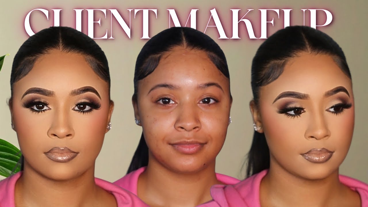 Pro Makeup Artist Tutorial | Soft Glam + Bold Neutral Eye on Client 