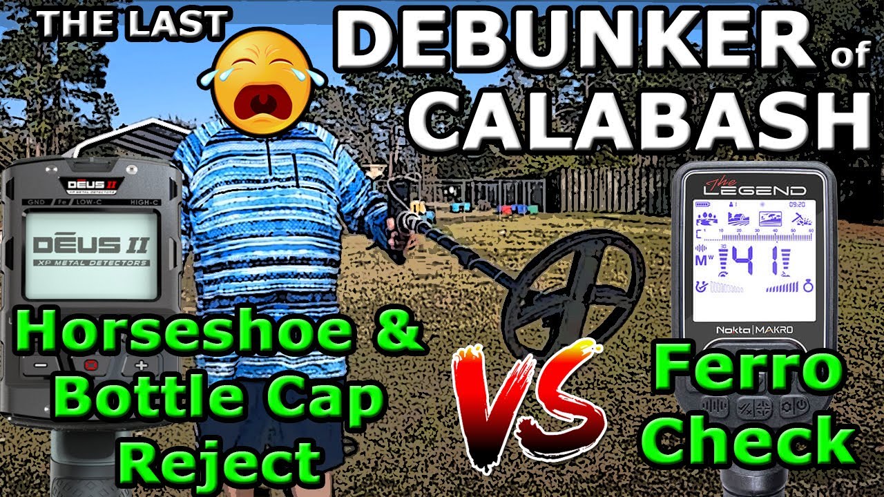 XP Deus 2 Horseshoe & Bottle Cap Reject vs Nokta Makro The Legend Ferrocheck Comparison