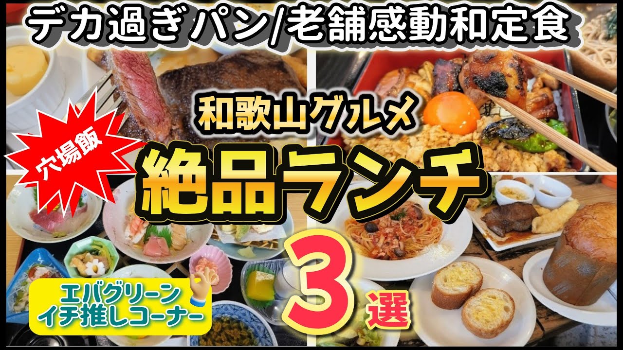 【和歌山グルメ】知る人ぞ知る絶品ランチ3選🔥980円炭火鶏＆老舗和食の最強定食＆ボリューム満点ステーキ❣️エバグリイチ推し✨