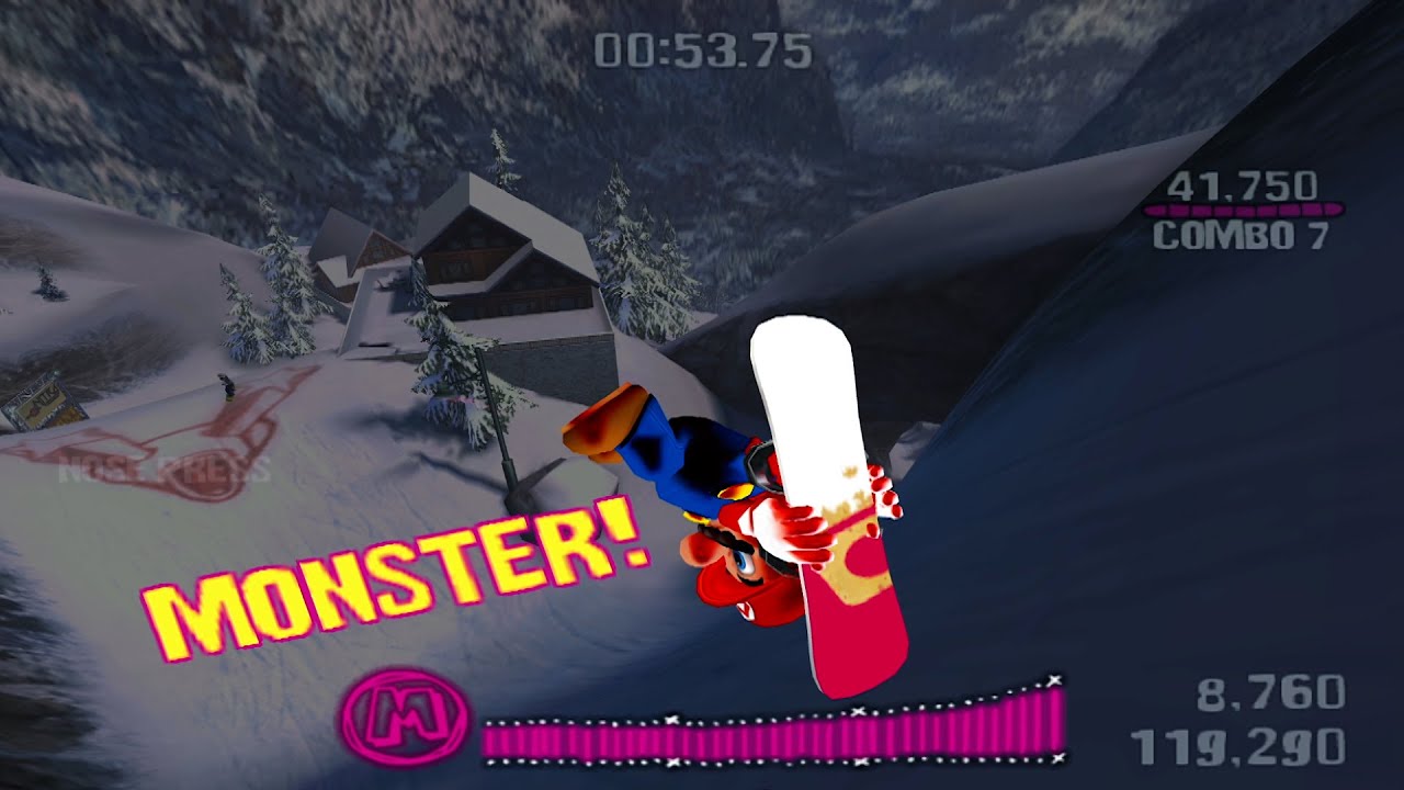 SSX on Tour Mario Gameplay Gamecube (HD)