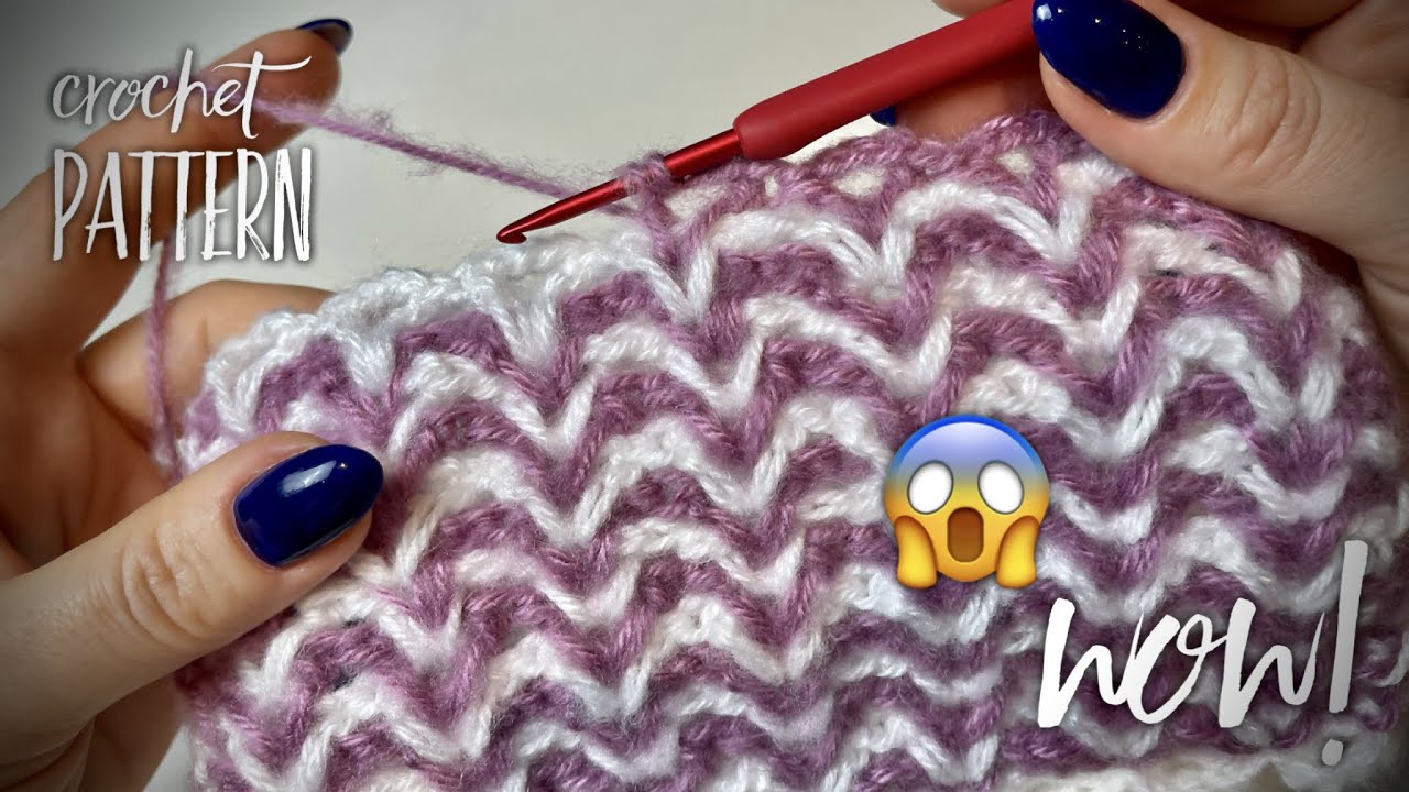 ВЯЖЕМ УНИКАЛЬНЫЙ УЗОР КРЮЧКОМ!!! 💣 💥 SUPER EASY CROCHET PATTERN!!!