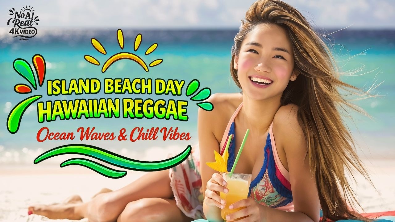 Island Beach Day Hawaiian Reggae 🌴 Ocean Waves & Chill Vibes