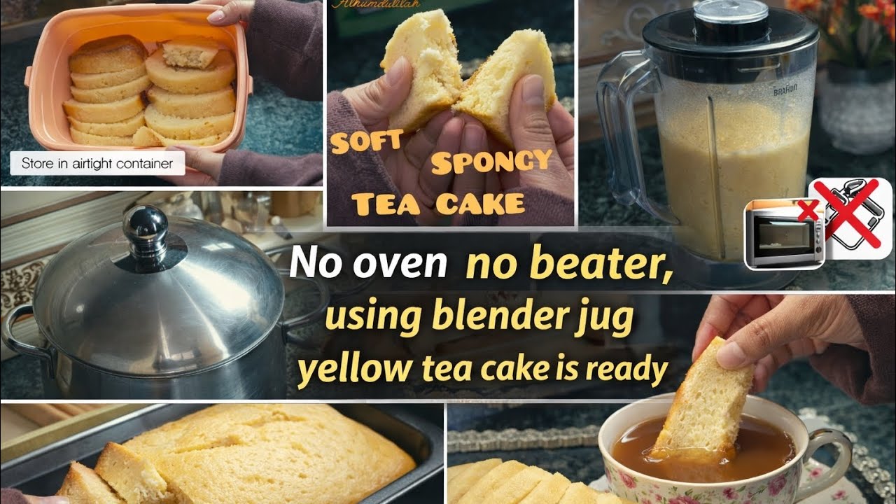 Vlog#43 Perfect Tea Cake for Tea Time☕| Made in Blender | No Oven No Beater