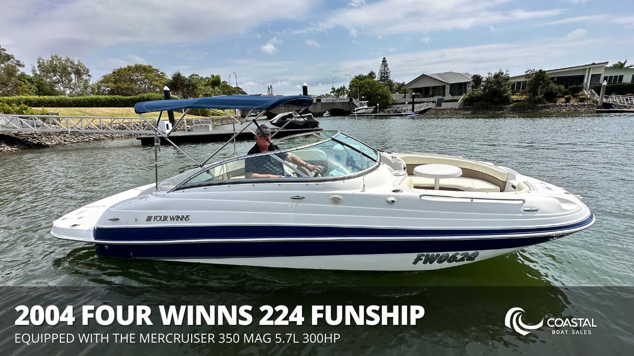 Coastal Boat Sales: 2004 Four Winns 224 Funship