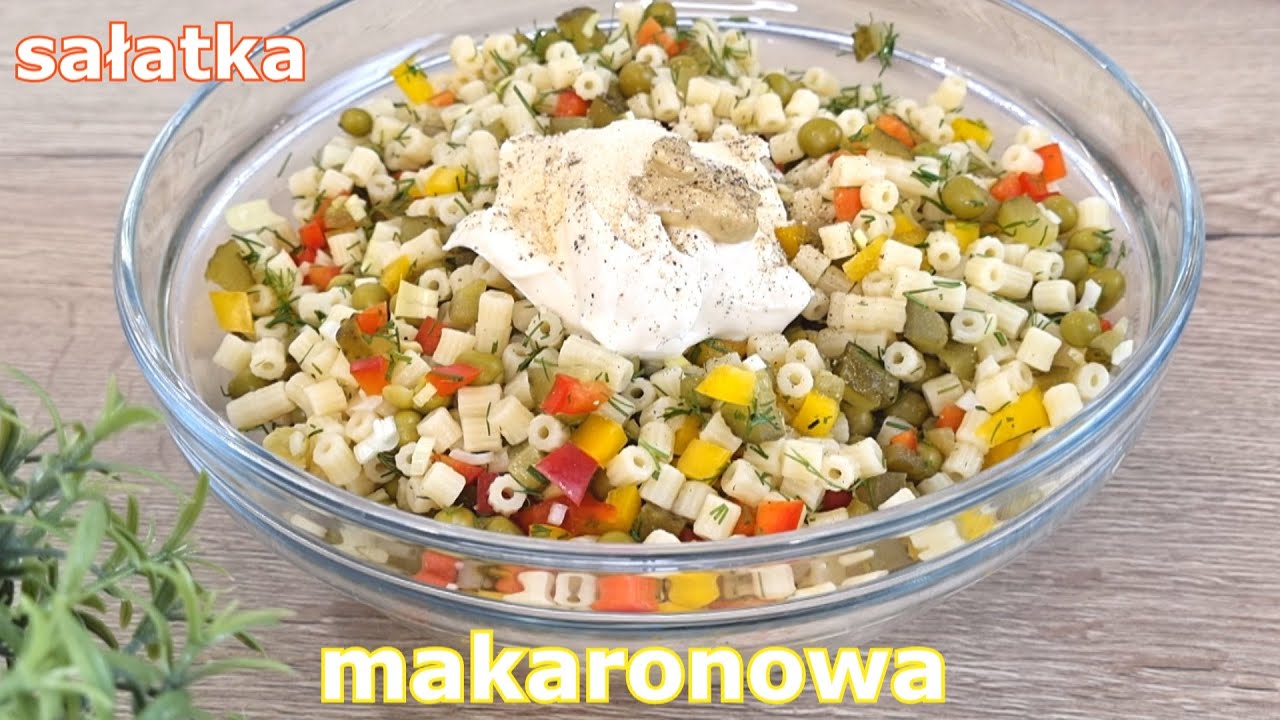 Najlepsza sałatka makaronowa, imieninowa 👌 przepyszna, łatwa i szybka w przygotowaniu 👍 na imprezę