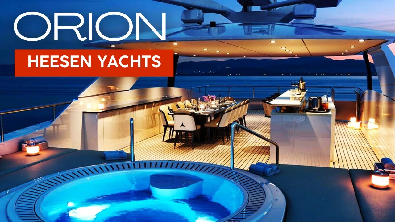 Inside the NEW 20'25 $50M Heesen ORION: Hybrid Luxury Superyacht (INTERIOR)