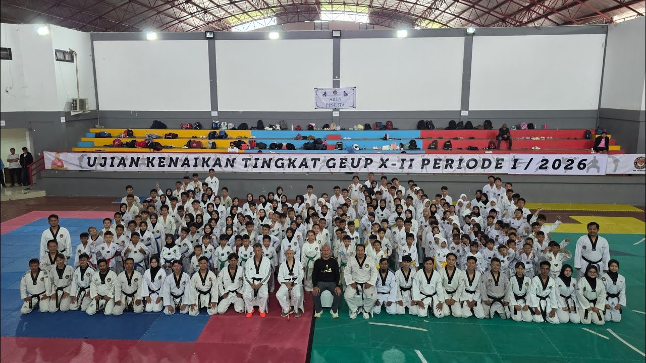 UJIAN kenaikan Tingkat Taekwondo 11 Jan 2026