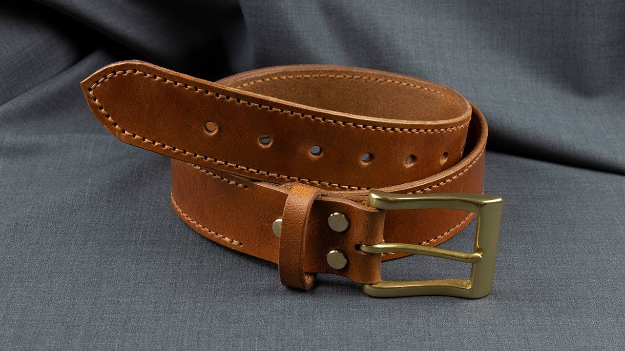 Ремень из кожи своими руками. Как сделать ремень самому / Leather belt handmade DIY
