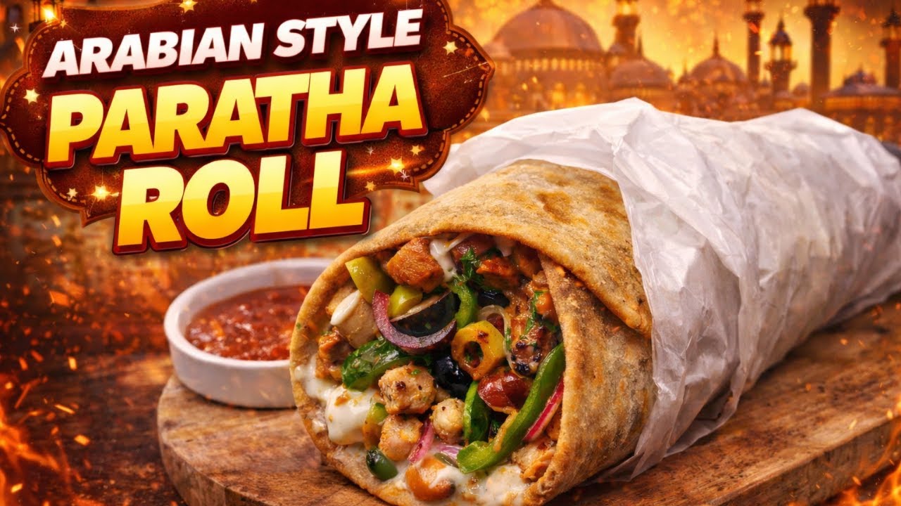 Ye Arabian Paratha Roll Sab Kuch Bhula Dega | Restaurant Style Recipe 🔥