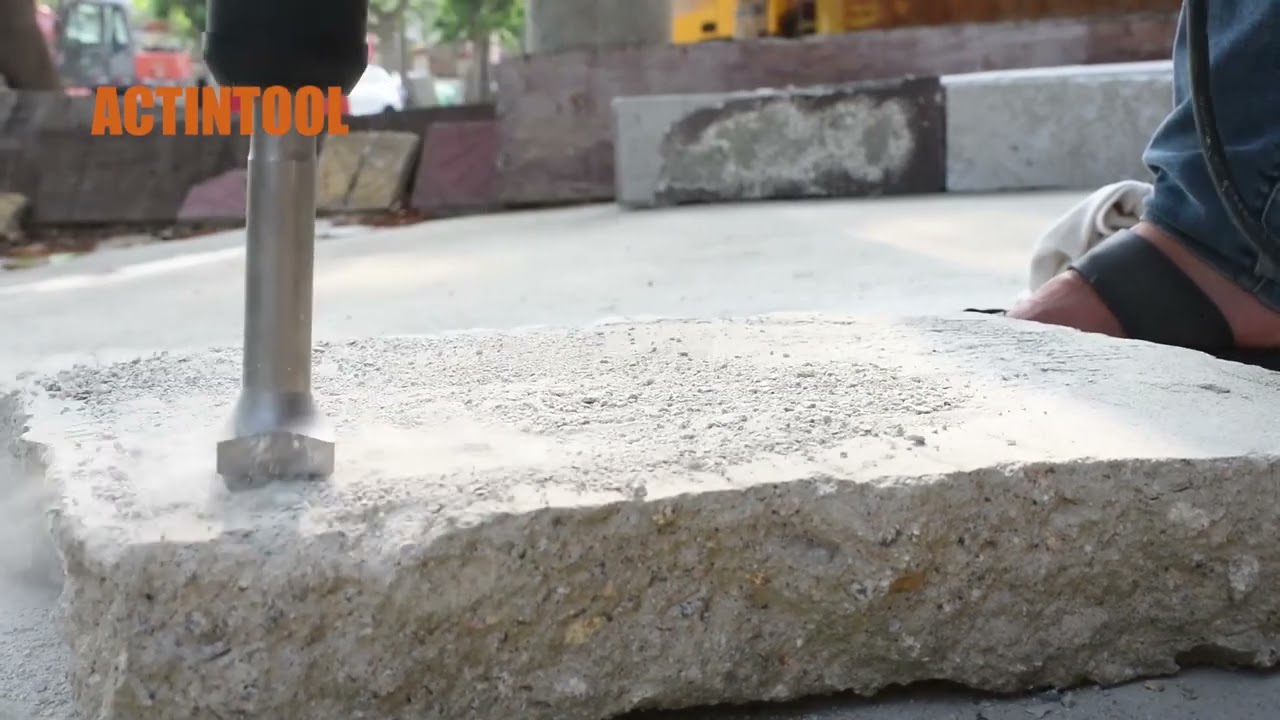 16 tips bushing head, sds max bushing hammer tool for concrete patch repair and preparation