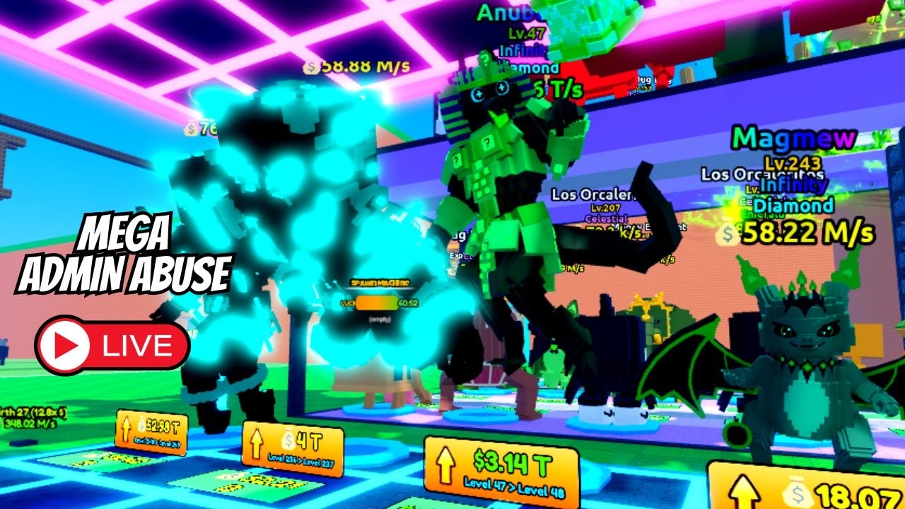 Esperando Gran Admin Abuse secreto ¡Escapa del Tsunami por Brainrots!