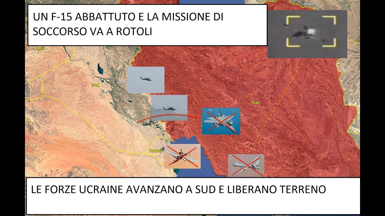 Le Forze ucraine liberano territorio - Medio Oriente: Una giornata no per l'aviazione USA