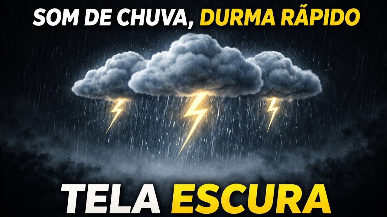 SOM DE CHUVA , DURMA RÁPIDO, TELA ESCURA!