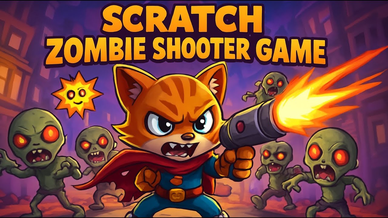 Scratch Tutorial | How to Make a Zombie Shooter Game in Scratch 3.0 | #scratch #ScratchTutorial
