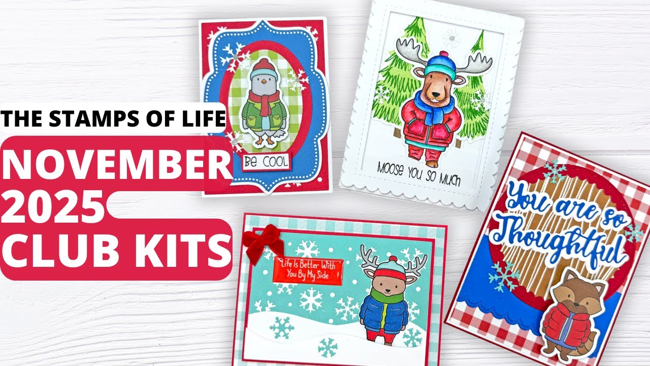 Клубные наборы Stamps of Life за ноябрь 2025 года | Всё в комплекте