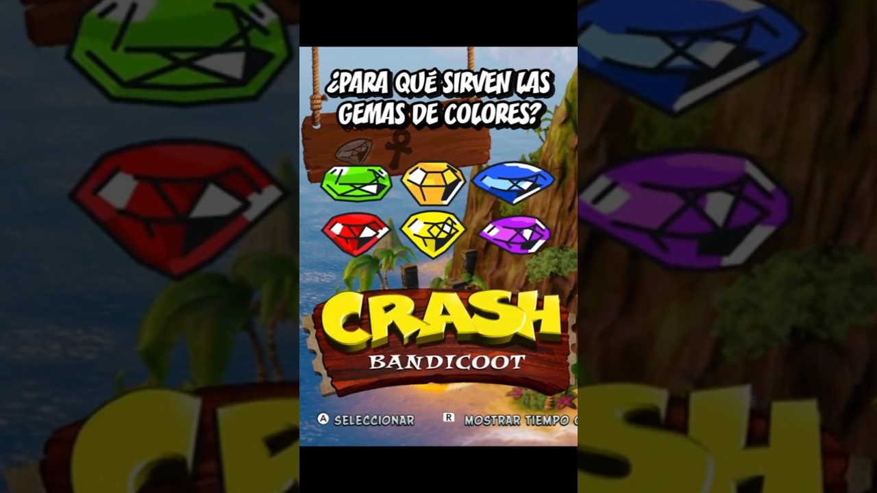 Para qu&eacute; sirven las gemas de colores en Crash 1 #crash #ctr #xbox #gamepass #retro