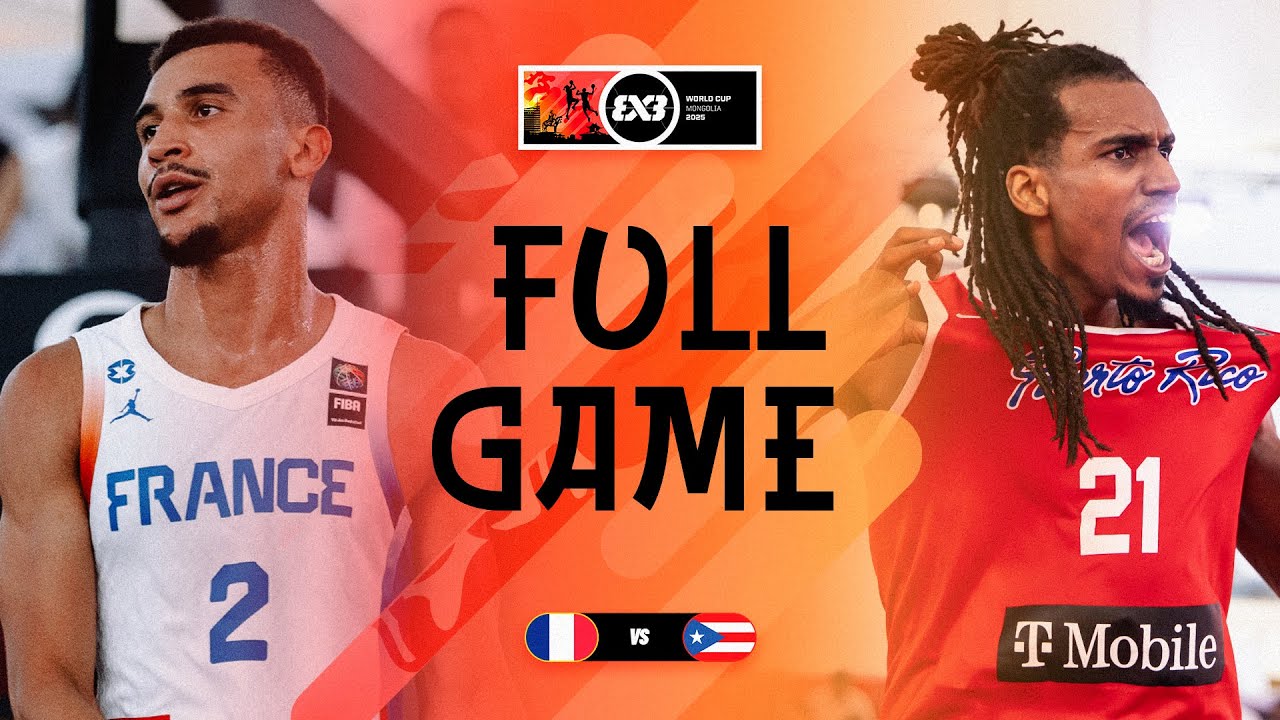 France 🇫🇷 vs Puerto Rico 🇵🇷 | Men | Full Pool Game | FIBA 3x3 World Cup 2025 | 3x3 Basketball