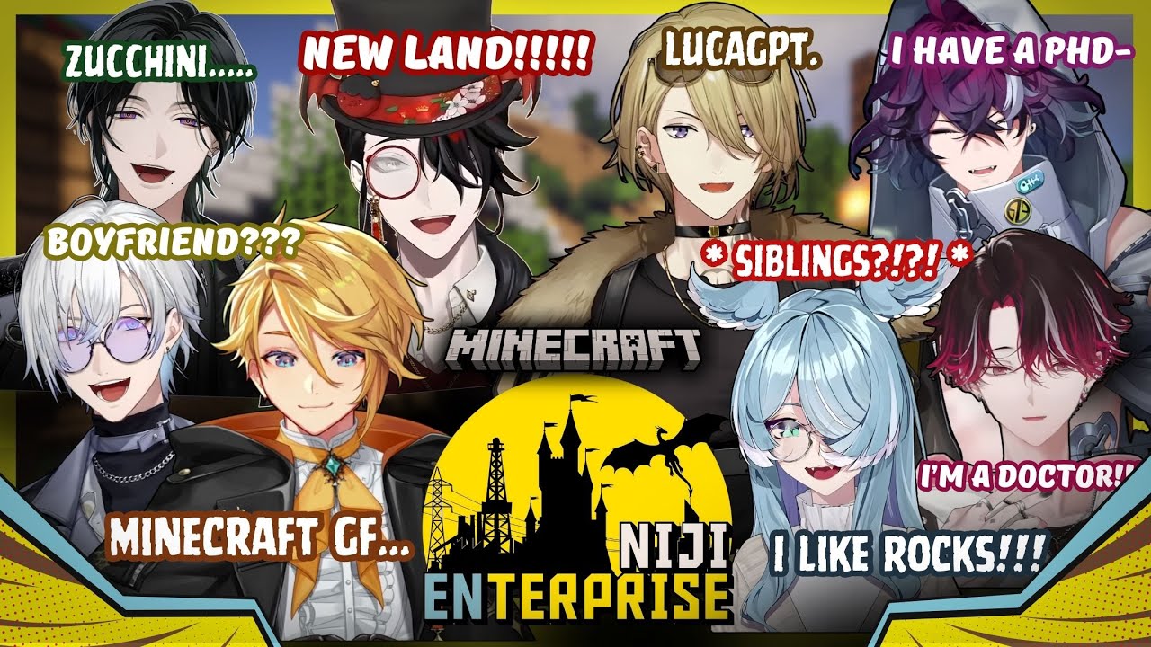 [ #NIJIENterprise ] Minecraft RP Is Back! New Modpack Day 1 with So Much Chaos