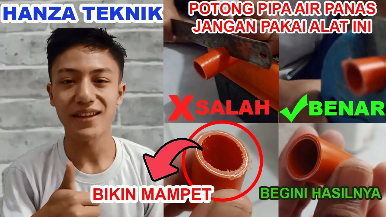 CARA PEMASANGAN PIPA AIR PANAS YANG BENAR & TEPAT