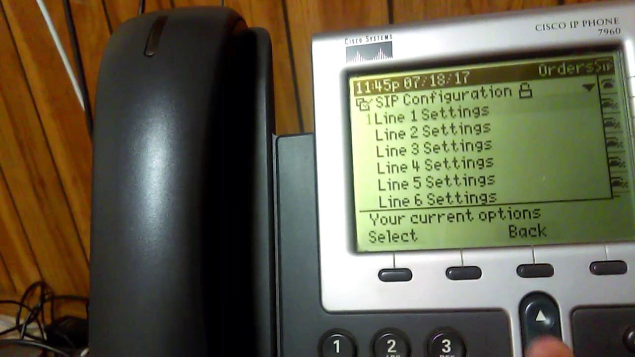 Система IP-телефонии Cisco - конфигурация 7960 для Voip.MS