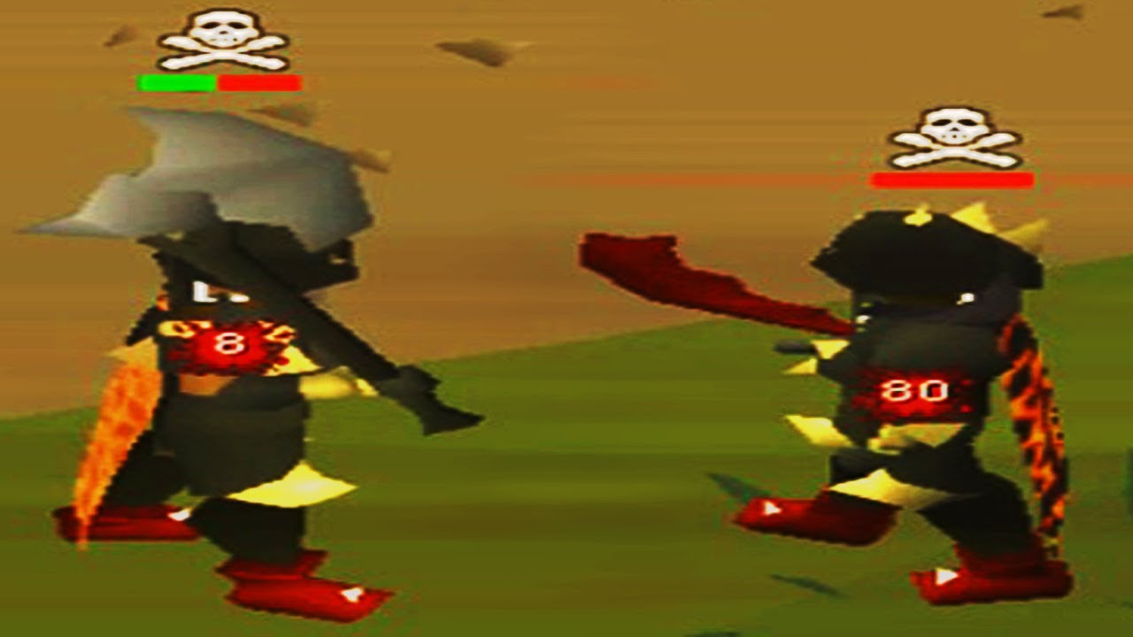 75 Attack Med Dharoks PKing in PvP Worlds