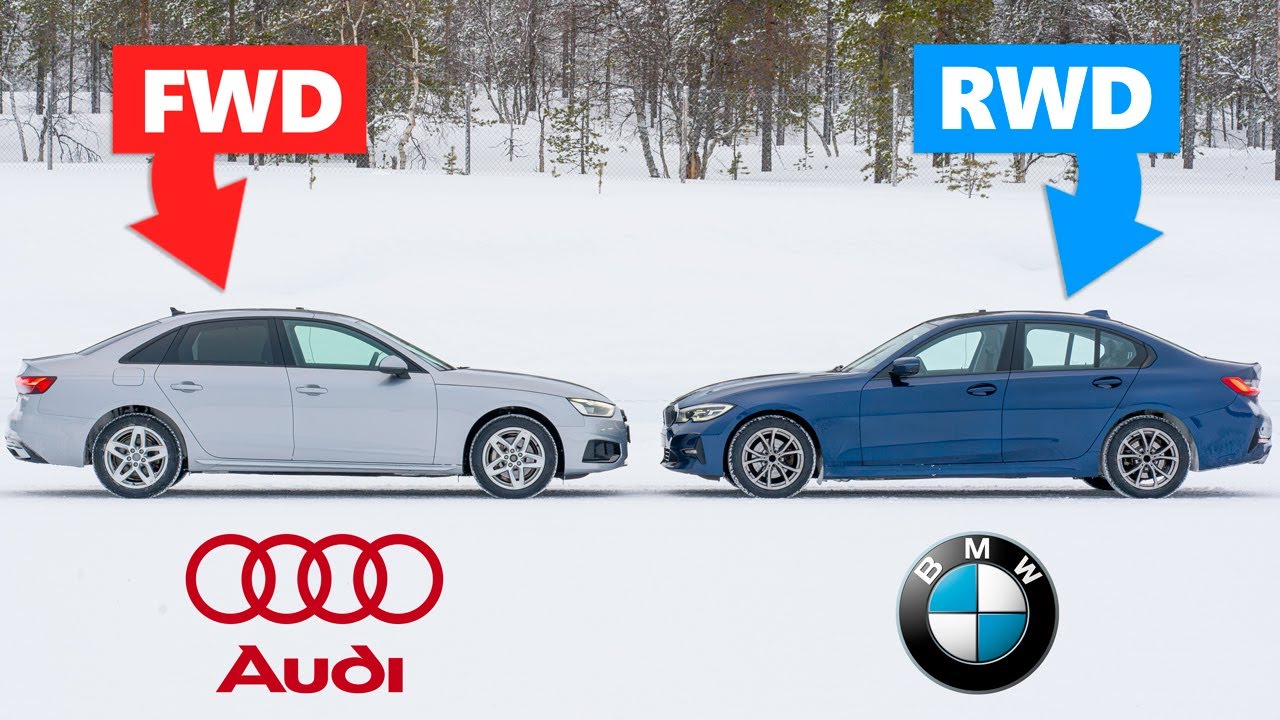 Audi передний привод против BMW задний — решающий тест на снегу! ❄️