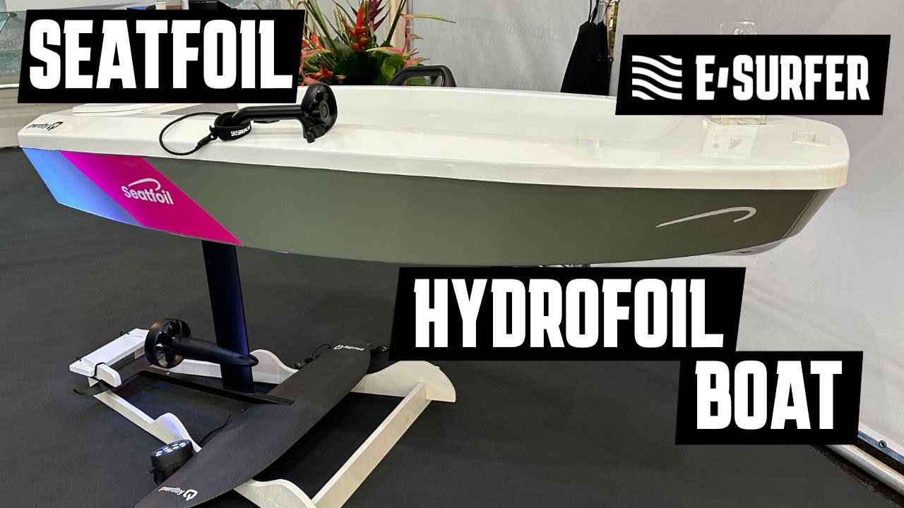 Seatfoil electric hydrofoil boat