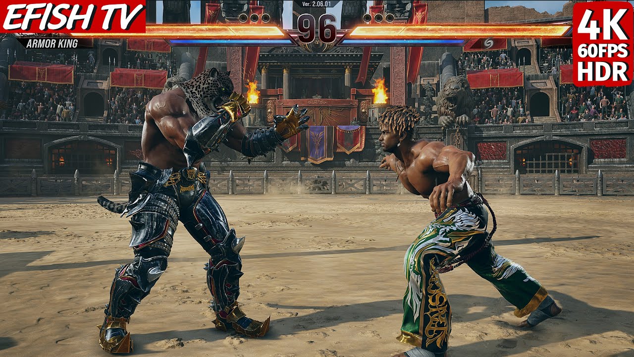 Армор Кинг против Эдди Гордо (Самый сложный ИИ) &mdash; Tekken 8