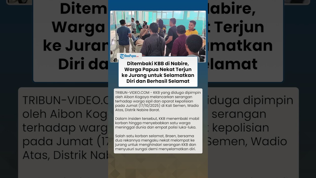 Mencekam! Warga Papua Terjun ke Jurang saat Ditembaki KKB untuk Selamatkan Diri dan Berhasil Selamat