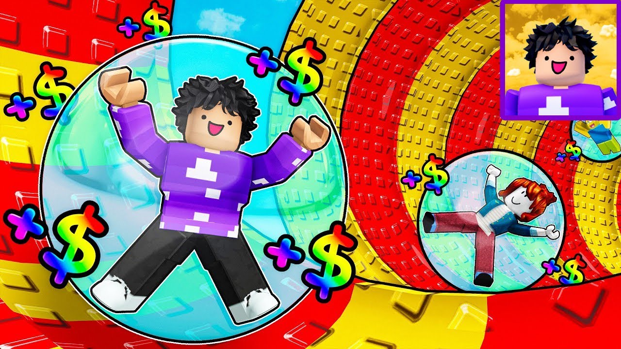 Ganhando MILHÕES construindo O MELHOR Escorregador de Bolinhas no ROBLOX