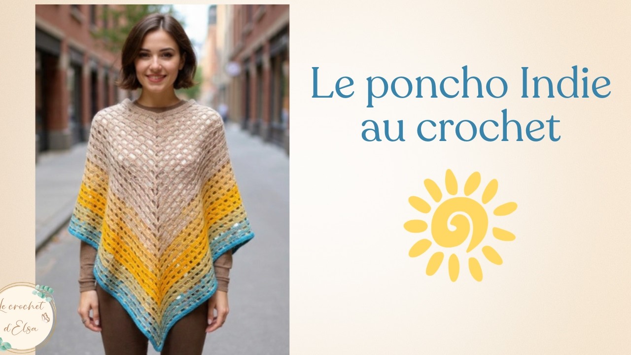 Le poncho Indie au crochet