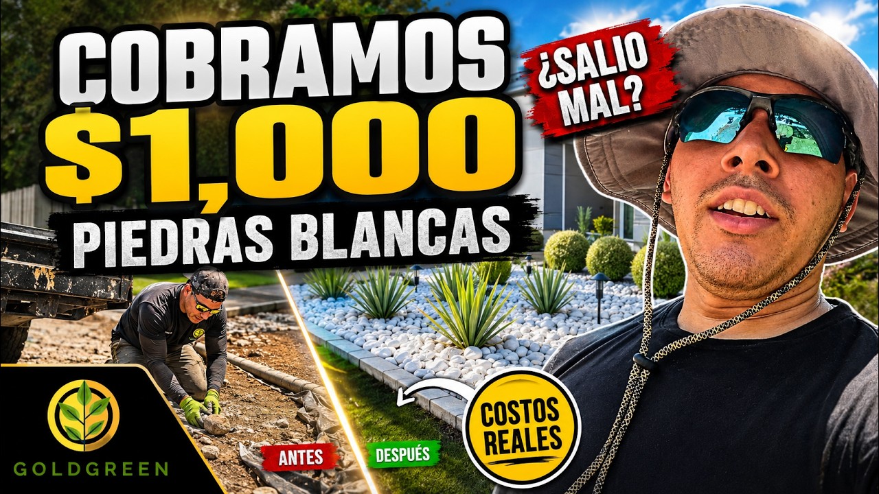 COBRAMOS $1,000 POR UN TRABAJO DE UN DIA EN  LANDSCAPING // ¿¿ SALE MAL ??