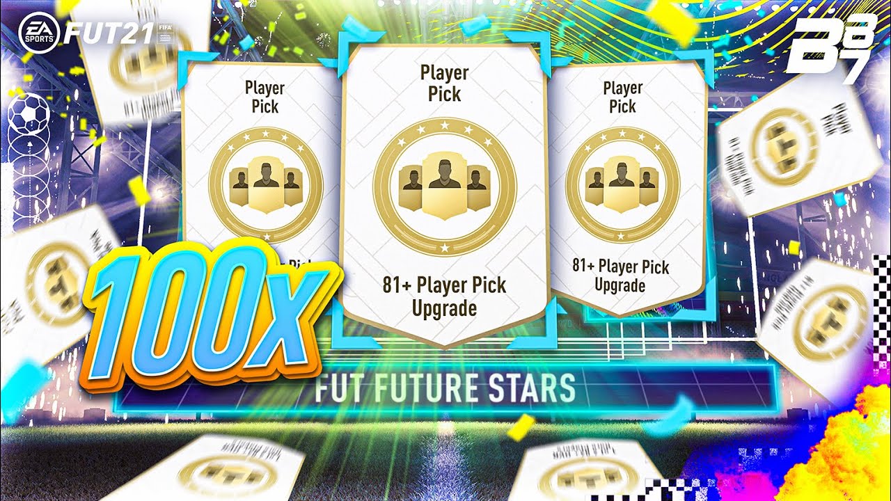 100 X 81+ PLAYER PICK PACKS! FUTURE STARS PACK OPENING! | FIFA 21 ULTIMATE TEAM